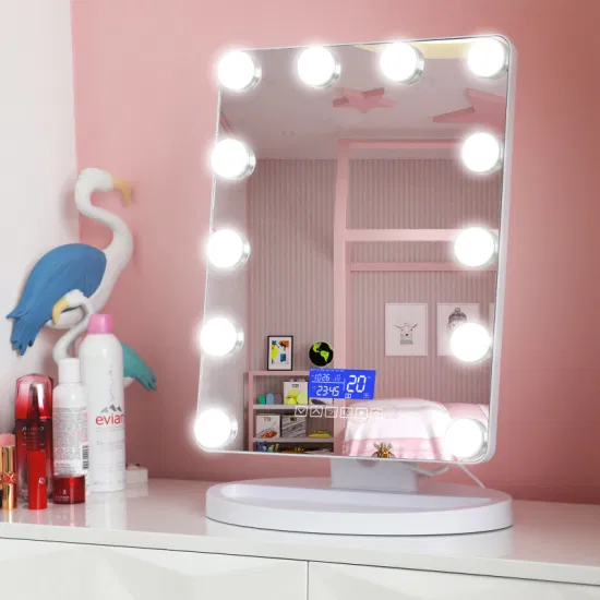 Hollywood Vanity LED Bulb Full Length Mirror Cosmetic Tabletops with LED Bulbs